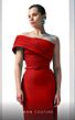 MNM Couture N0604 Side Tail Back Slit One Shoulder Dress