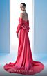 MNM Couture N0609 Detached Sleeves Panel Train Strapless Dress