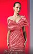 MNM Couture N0611 Bow Neckline Ruched Trumpet Dress
