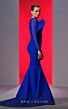 MNM Couture N0613 Illusion Neckline Long Sleeve Dress