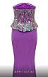 MNM Couture N0616 Sequin Top Strapless Dress