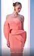 MNM Couture N0618 One Sleeve Back Slit Dress