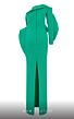 MNM Couture N0618 One Sleeve Back Slit Dress