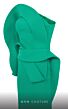 MNM Couture N0618 One Sleeve Back Slit Dress