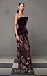 MNM Couture N0620 Lace Skirt Peplum Top Strapless Dress