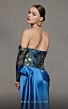 MNM Couture N0621 Side Tail Sequin Top Off The Shoulder Dress