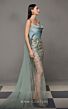 MNM Couture N0625 Watteau Train Embroidered Skirt Strapless Dress
