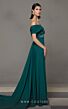 MNM Couture N0627 Panel Train Off The Shoulder Dress