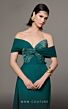 MNM Couture N0627 Panel Train Off The Shoulder Dress
