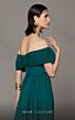 MNM Couture N0627 Panel Train Off The Shoulder Dress