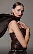 MNM Couture N0629 Leather Top Sequin Skirt Strapless Dress