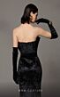 MNM Couture N0631 Crumbcatcher Neckline Strapless Velvet Dress