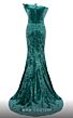 MNM Couture N0631 Crumbcatcher Neckline Strapless Velvet Dress
