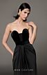 MNM Couture N0634 Detached Sleeves High Slit Strapless Dress