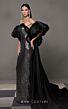 MNM Couture N0635 Detachable Cape Train Strapless Sequin Dress