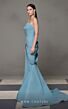 MNM Couture N0637 Draped Skirt Pleated Top Strapless Dress