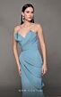 MNM Couture N0637 Draped Skirt Pleated Top Strapless Dress