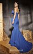 MNM Couture N0640 Asymmetric Peplum Strapless Mermaid Dress