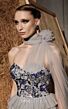 MNM Couture N0641 Choker Neck Ruffle Skirt Dress