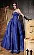 MNM Couture N0642 Sweetheart Neck Pleated Midriff Dress
