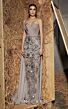 MNM Couture N0643 Sequin Embellished Buckle Belt Overskirt Dress