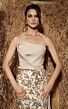 MNM Couture N0645 Strapless Overskirt Sequin Embellished Dress