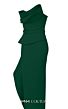MNM Couture N0647 Asymmetric Peplum Strapless Back Slit Dress