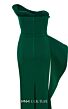 MNM Couture N0647 Asymmetric Peplum Strapless Back Slit Dress
