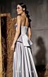 MNM Couture N0648 Overskirt Strapless Peplum Dress