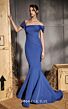 MNM Couture N0651 Off-The-Shoulder Pleated Mermaid Dress