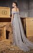 MNM Couture N0652 Back Streamer Off-The-Shoulder Beaded Dress