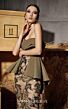 MNM Couture N0653 Strapless Pleated Peplum Buckle Belt Dress