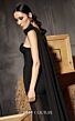 MNM Couture N0655 Sweetheart Neck Rosette Streamer Ruched Dress