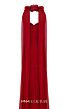 MNM Couture N0655 Sweetheart Neck Rosette Streamer Ruched Dress