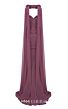 MNM Couture N0655 Sweetheart Neck Rosette Streamer Ruched Dress