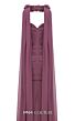 MNM Couture N0655 Sweetheart Neck Rosette Streamer Ruched Dress