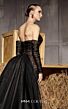 MNM Couture N0656 Removable Sleeve Ruched Lace Dress