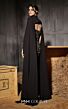 MNM Couture N0657 Long Cape Sleeve Beaded Strapless Dress