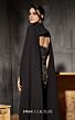 MNM Couture N0657 Long Cape Sleeve Beaded Strapless Dress