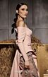 MNM Couture N0660 Long Sleeve Off-The-Shoulder Lace Slit Dress