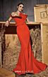 MNM Couture N0661 Crumbcatcher Neck Off-The-Shoulder Belt Dress