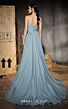 MNM Couture N0664 Overskirt Strapless Asymmetric Peplum Dress