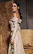 MNM Couture N0666 Off-The-Shoulder Plunging Neck Overskirt Dress