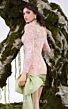 MNM Couture N0673 Long Sleeve Pink Short Lace Dress