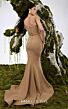 MNM Couture N0676 Belted Waist Strapless Mermaid Dress
