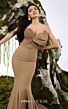 MNM Couture N0676 Belted Waist Strapless Mermaid Dress