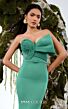 MNM Couture N0676 Belted Waist Strapless Mermaid Dress
