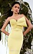 MNM Couture N0676 Belted Waist Strapless Mermaid Dress