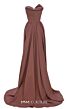 MNM Couture N0687 Removable Overskirt Strapless Column Dress