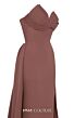 MNM Couture N0687 Removable Overskirt Strapless Column Dress